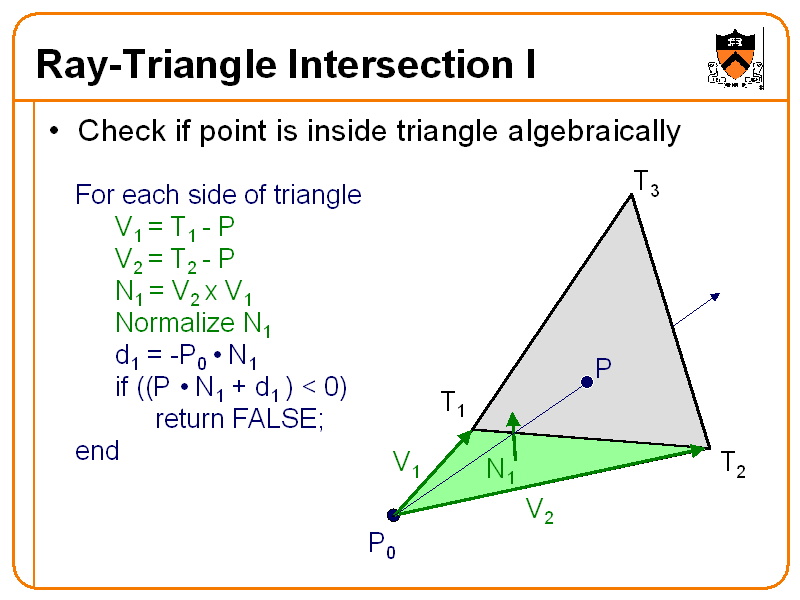 Ray-Triangle Intersection I