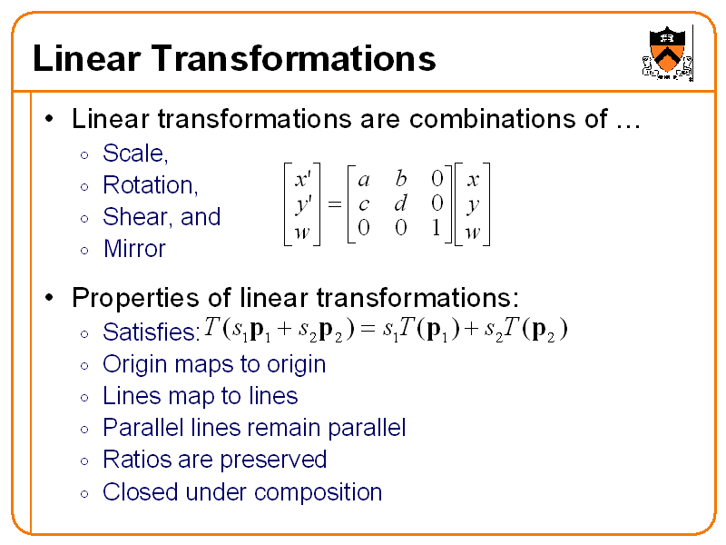 Linear Transformations