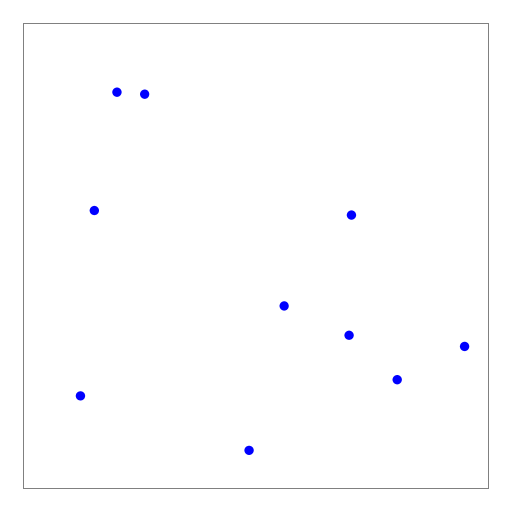 TSP instance of 10 points