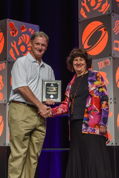 Prof Thomas Funkhouser at the SIGGRAPH Academy induction ceremony