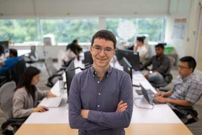 Yuri Pritykin in his lab